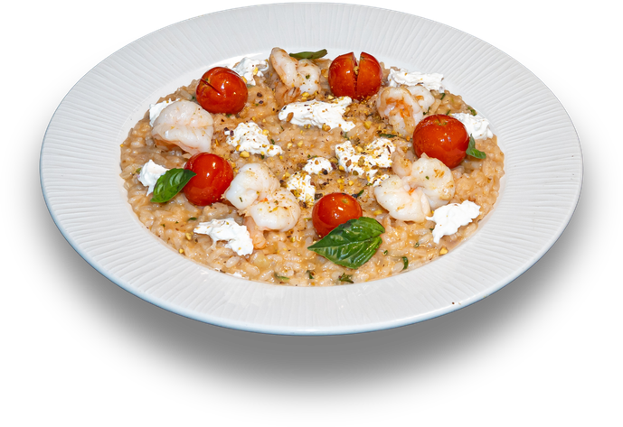 Risotto Stracciatella & Prawns
